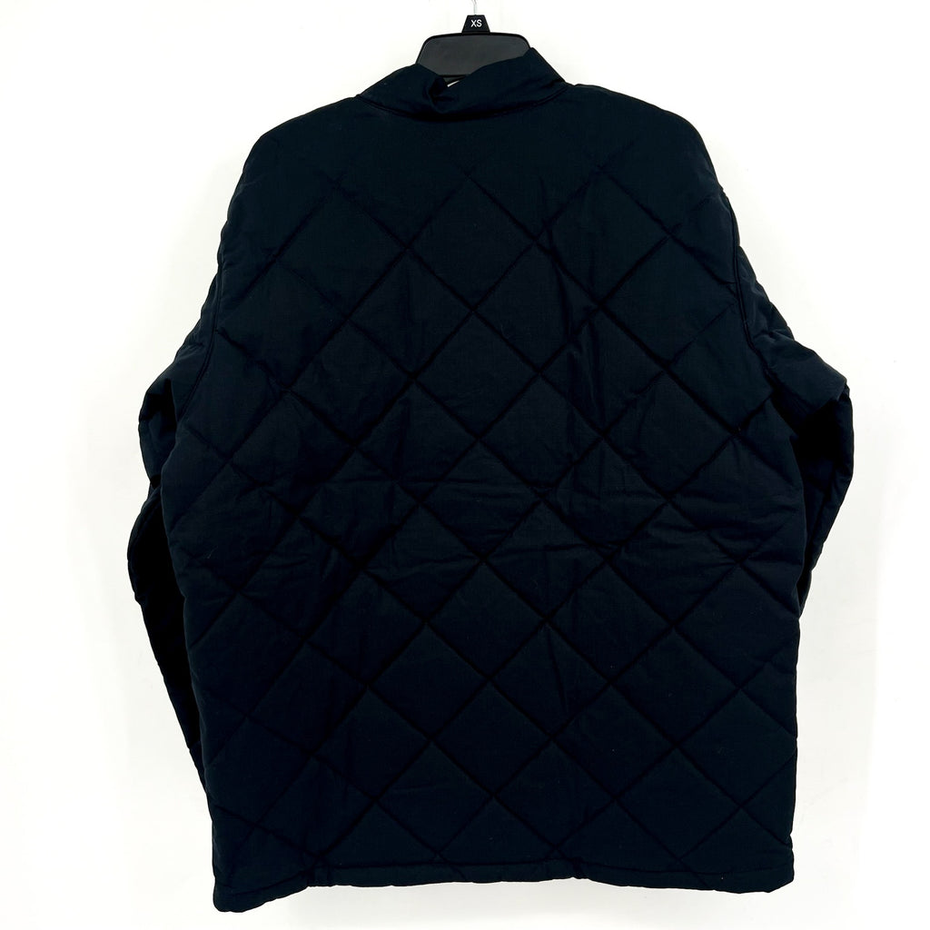 Columbia Mens Rad Padded Jacket Large Black Full Zip Lined Quilted NWT