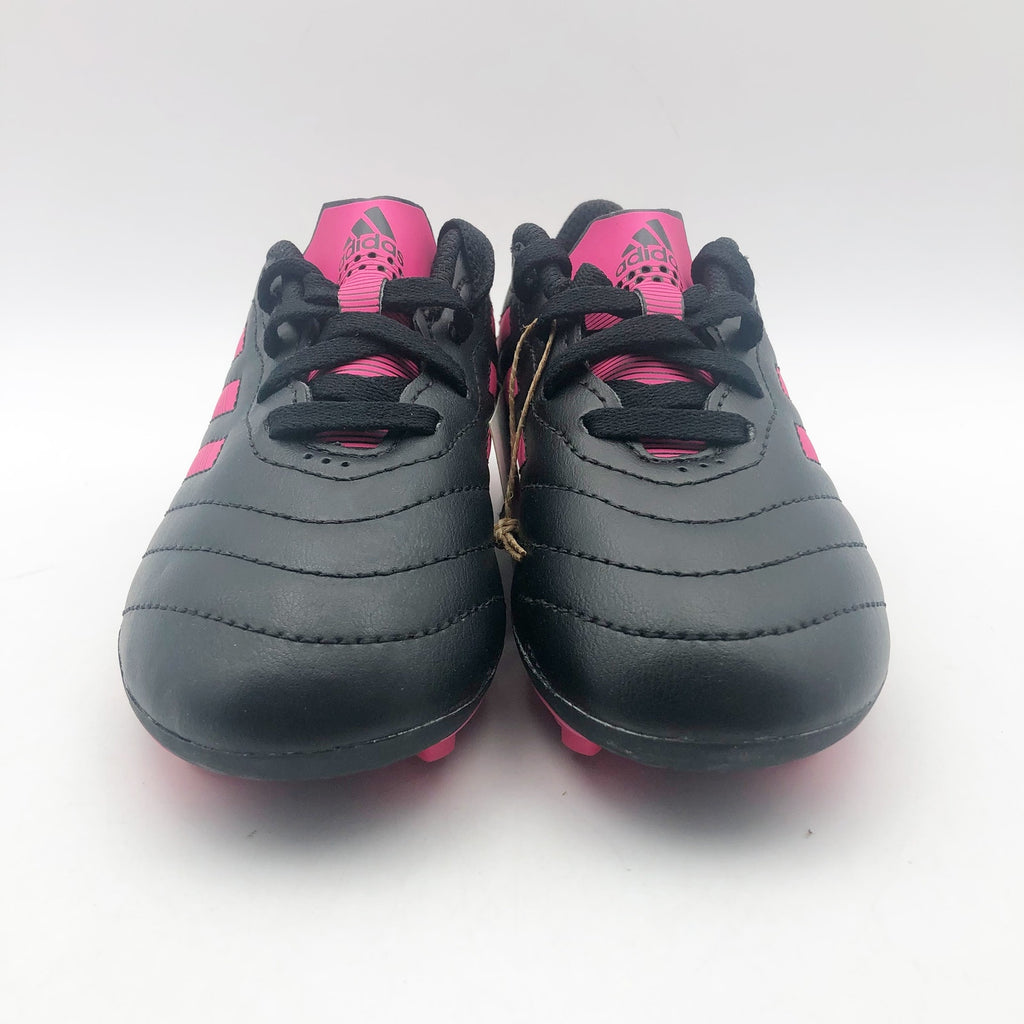Adidas Little Kids Goletto VIII Firm Ground Soccer Cleats 9.5K Black Pink NWOB