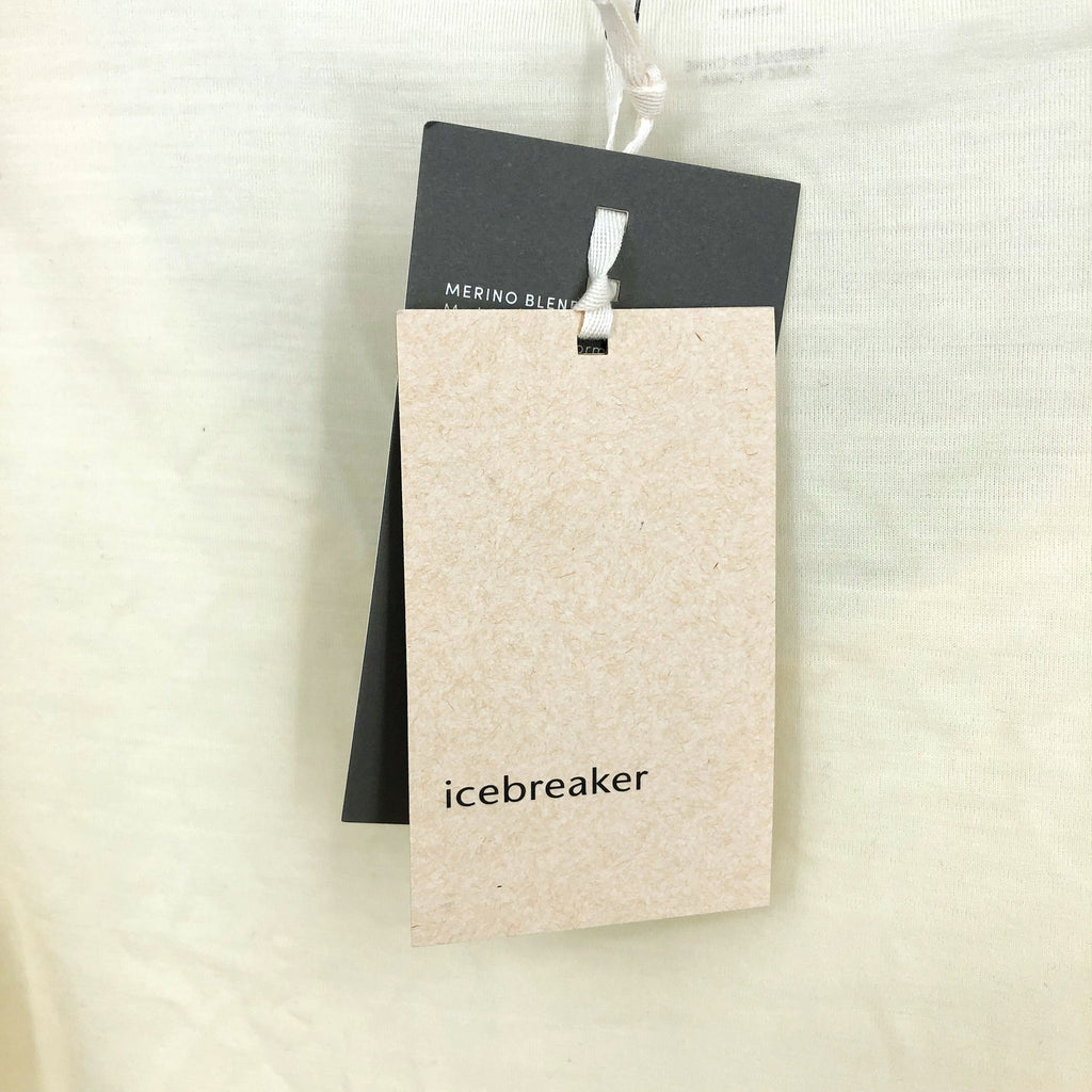 ICEBREAKER Women's Merino 150 Siren Long Sleeve Sweetheart Top XL Snow Cream NWT