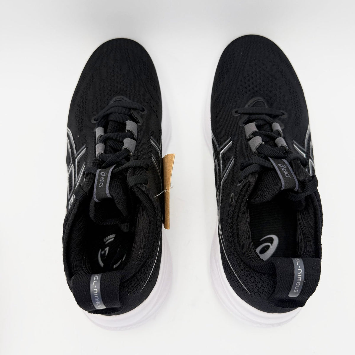 ASICS Womens Gel-Nimbus 26 Athletic Shoes Size 5 Wide EU 35.5 Black Grey NWT