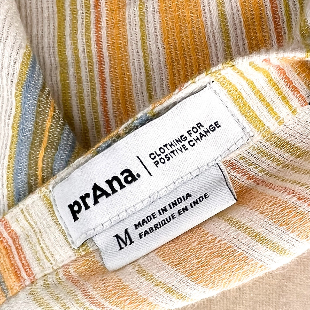 PRANA Women's California Dreaming Maxi Dress Medium Golden Hour Stripe NWT