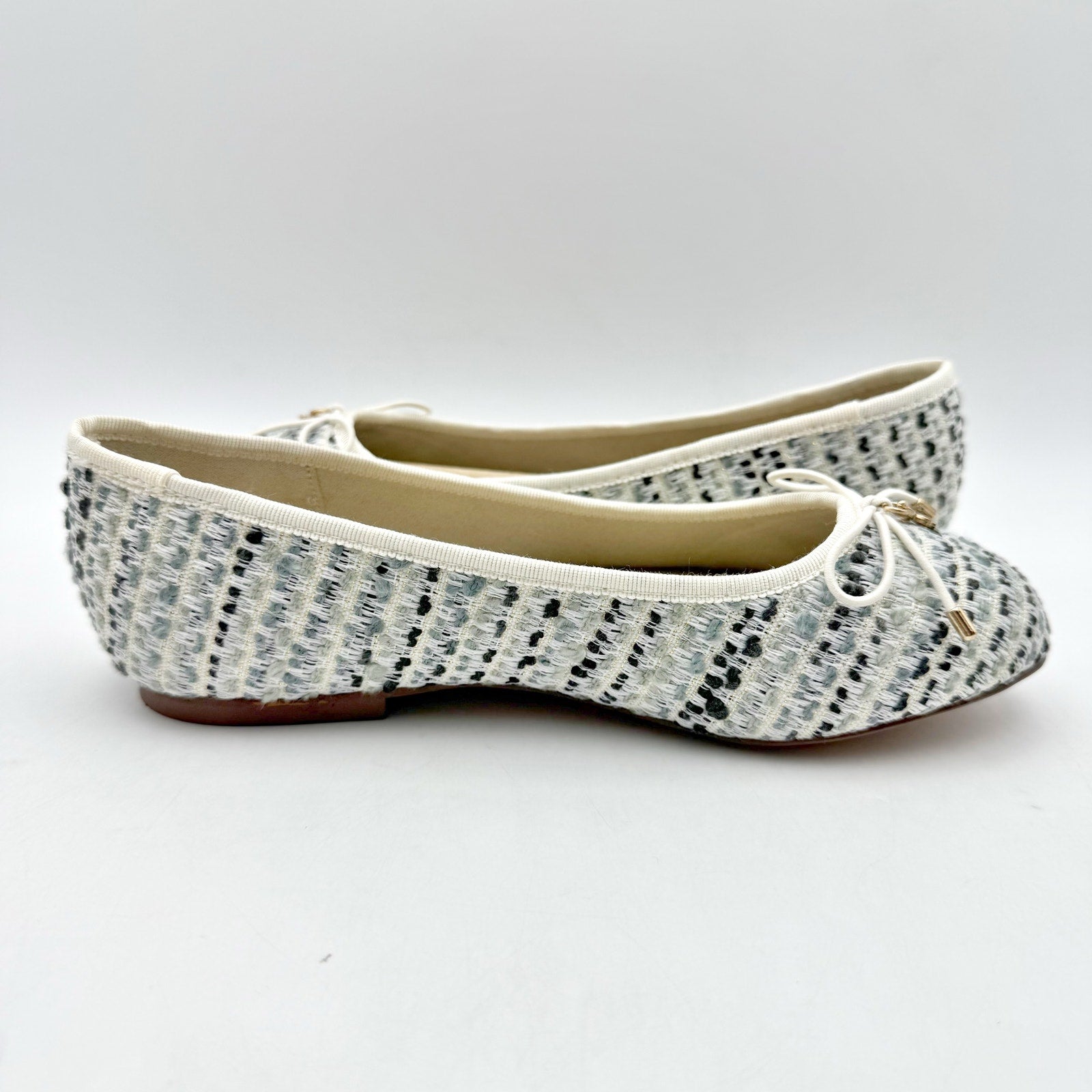 Sam Edelman Kids Felicia Ballet Flats US 3 M EU 35 Taupe Vegan Leather NIB