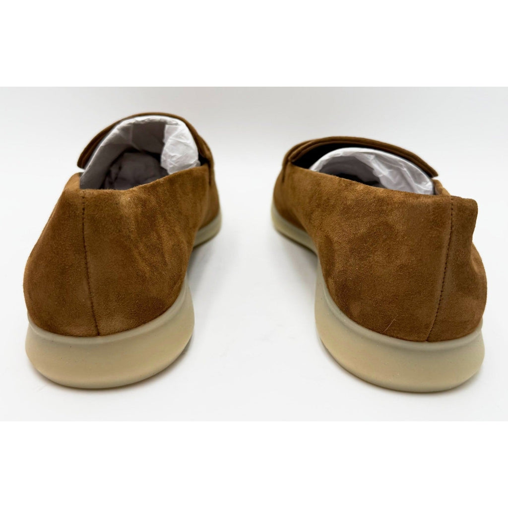 Vince Womens Big Sur Suede Slip On Loafers Size 8 EU 38.5 Brown Elm Wood NWOB
