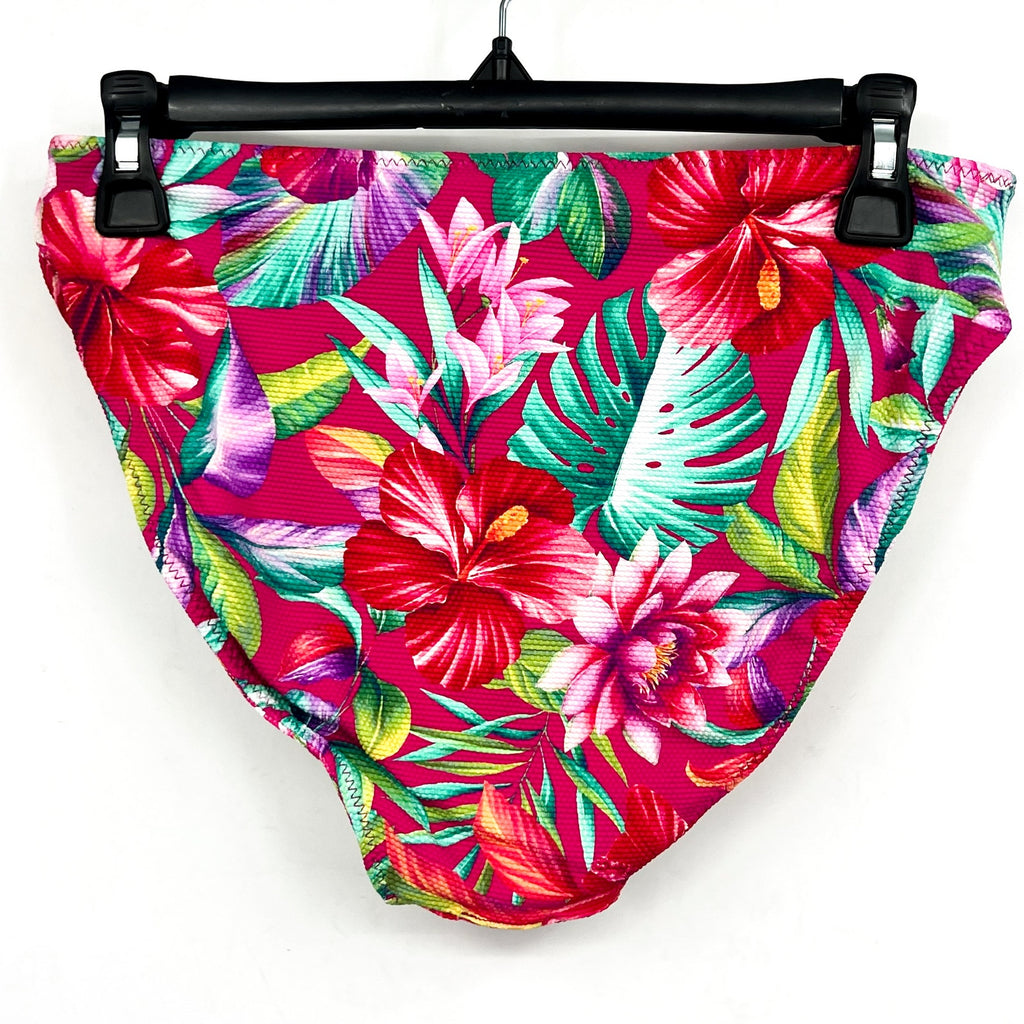 TOMMY BAHAMA Reversible Hipster Bikini Small Bottom Pink Island Cays Fiesta NWT