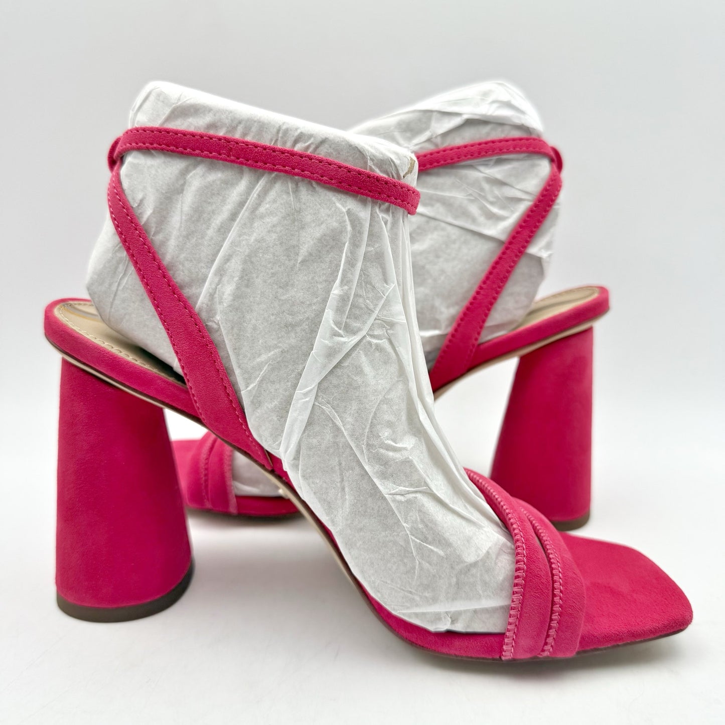 Sam Edelman Womens Kia Heeled Sandal US 6.5 EU 36.5 Pink Suede NIB