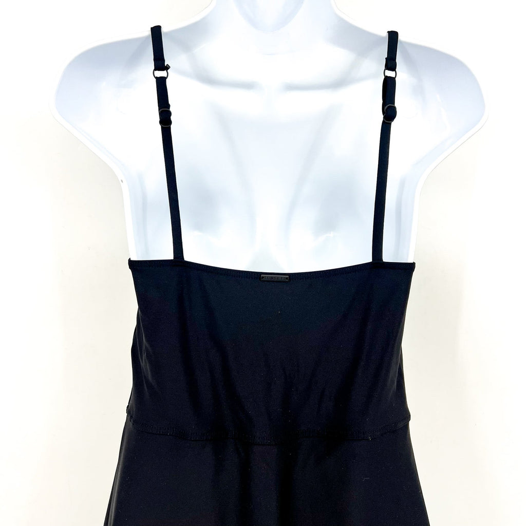 SUNSETS Women's Naomi Swim Dress One Piece Medium Black Sleeveless NWT