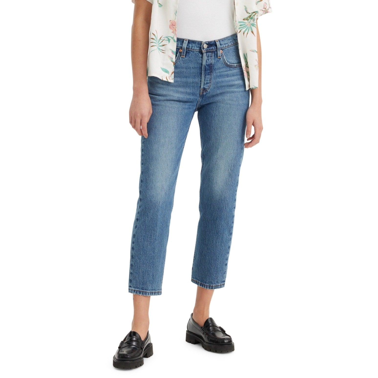 LEVI'S Womens 501 Crop Jeans 28x26 Size 6 (New) Blue It's True 362000324 NWT
