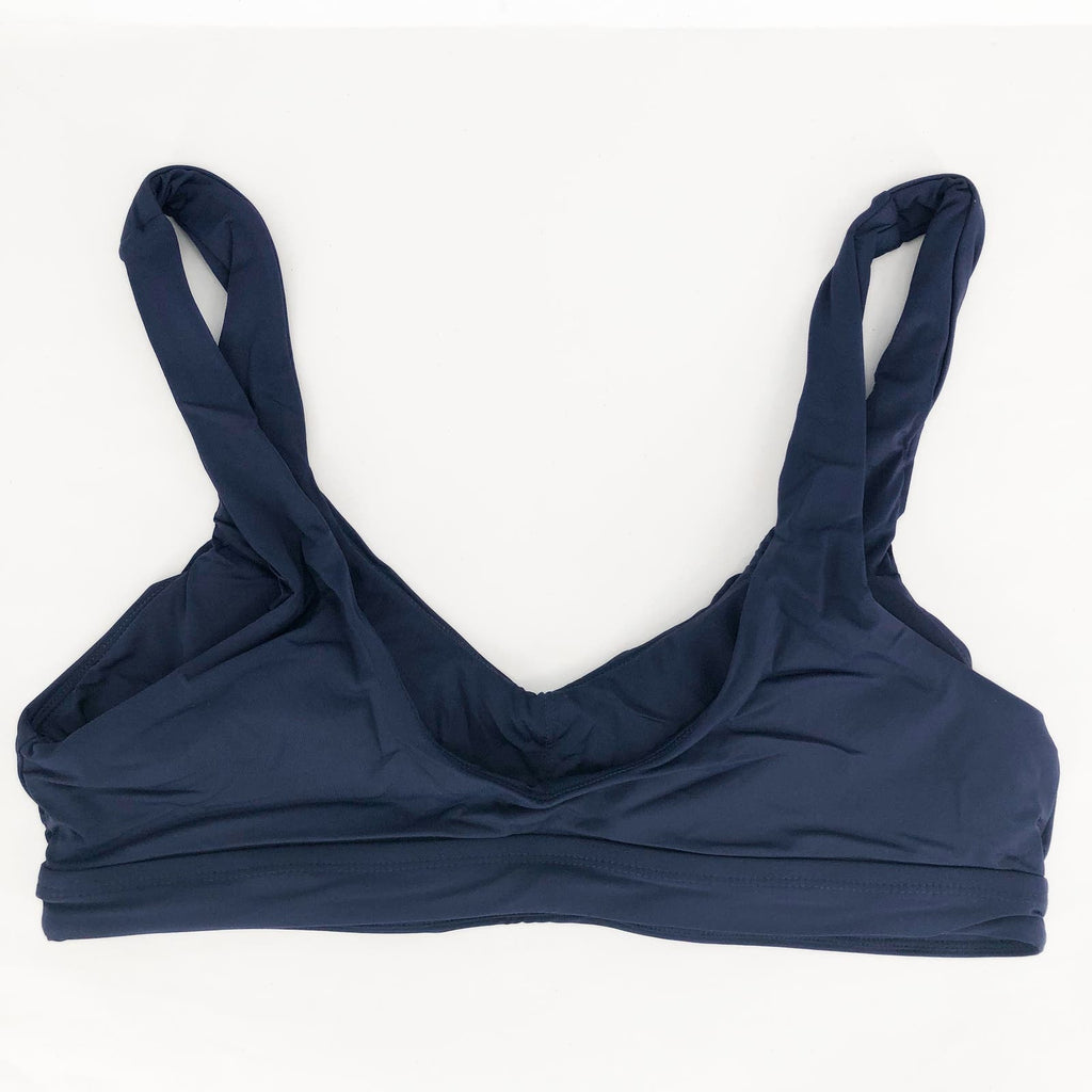 ANDIE SWIM Women's The Ventura Swim Top 3XL Navy Blue Scoop Neck NWT