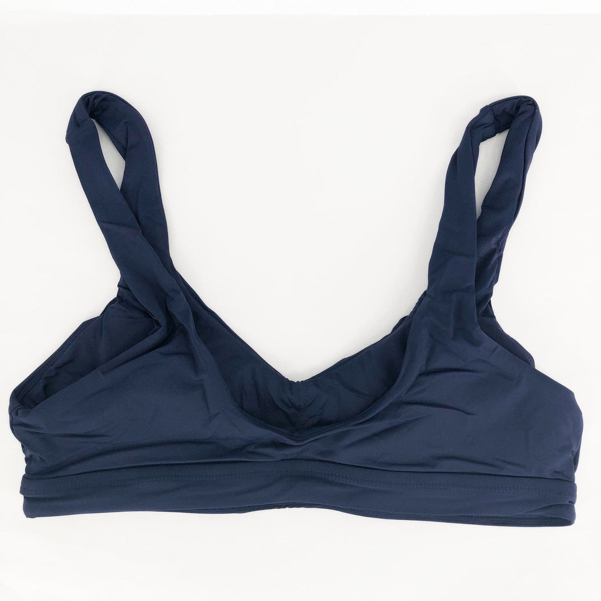 ANDIE SWIM Women's The Ventura Swim Top 3XL Navy Blue Scoop Neck NWT