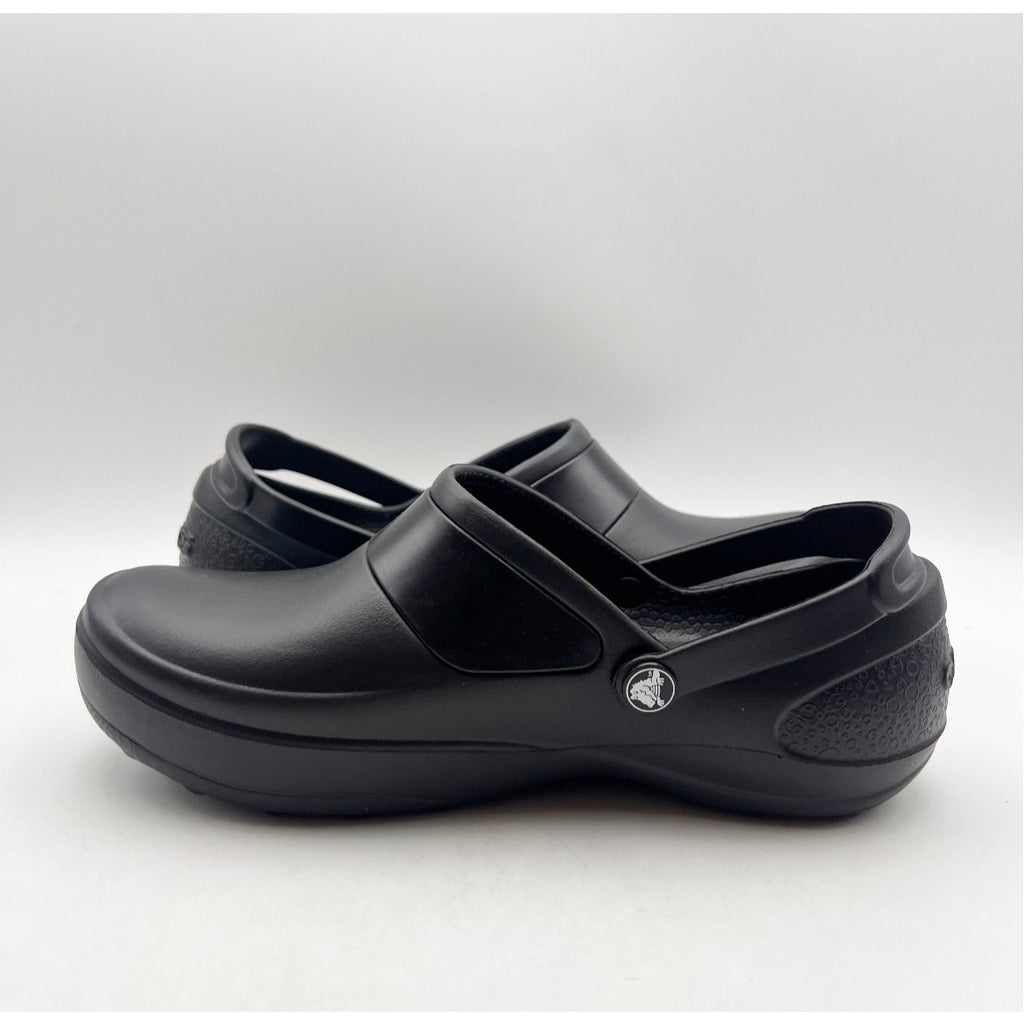 Crocs Women's Mercy Work Clogs Size 9 Black Slip On Slip Resistant NWOB