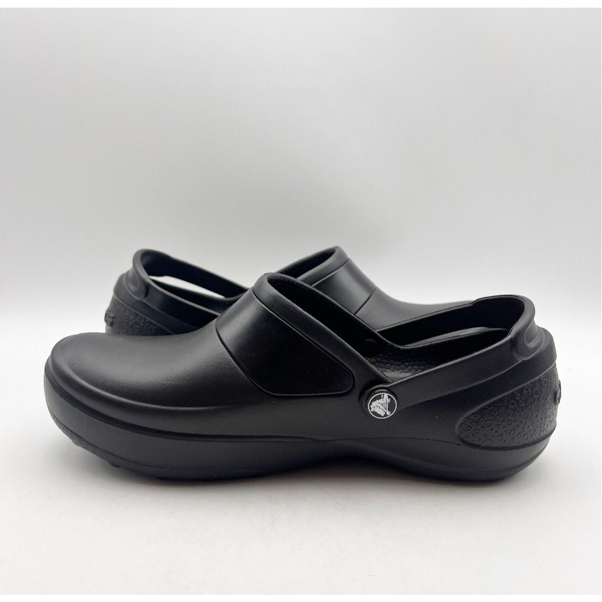 Crocs Women's Mercy Work Clogs Size 9 Black Slip On Slip Resistant NWOB