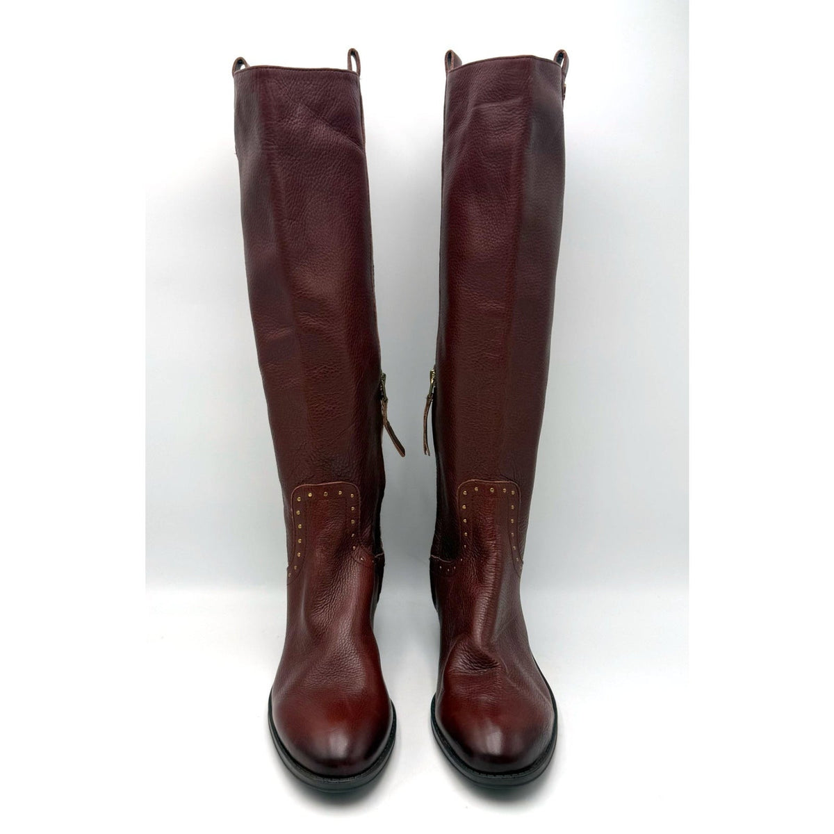 Sam Edelman Womens Prina Knee High Riding Boots Size 8.5 EU 38.5 Mahogany NWOB