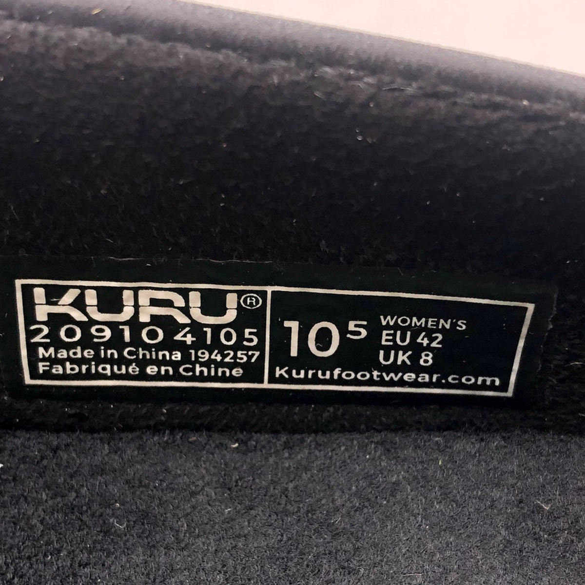 KURU Womens Roam Atla Slip On Sneakers Size 10.5 EU 42 Jet Black Leather NIB