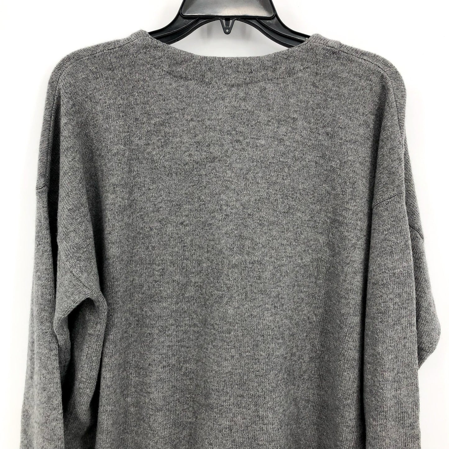 MADEWELL Women's V-Neck Relaxed Cardigan Medium Grey Merino Wool NM610 NWT