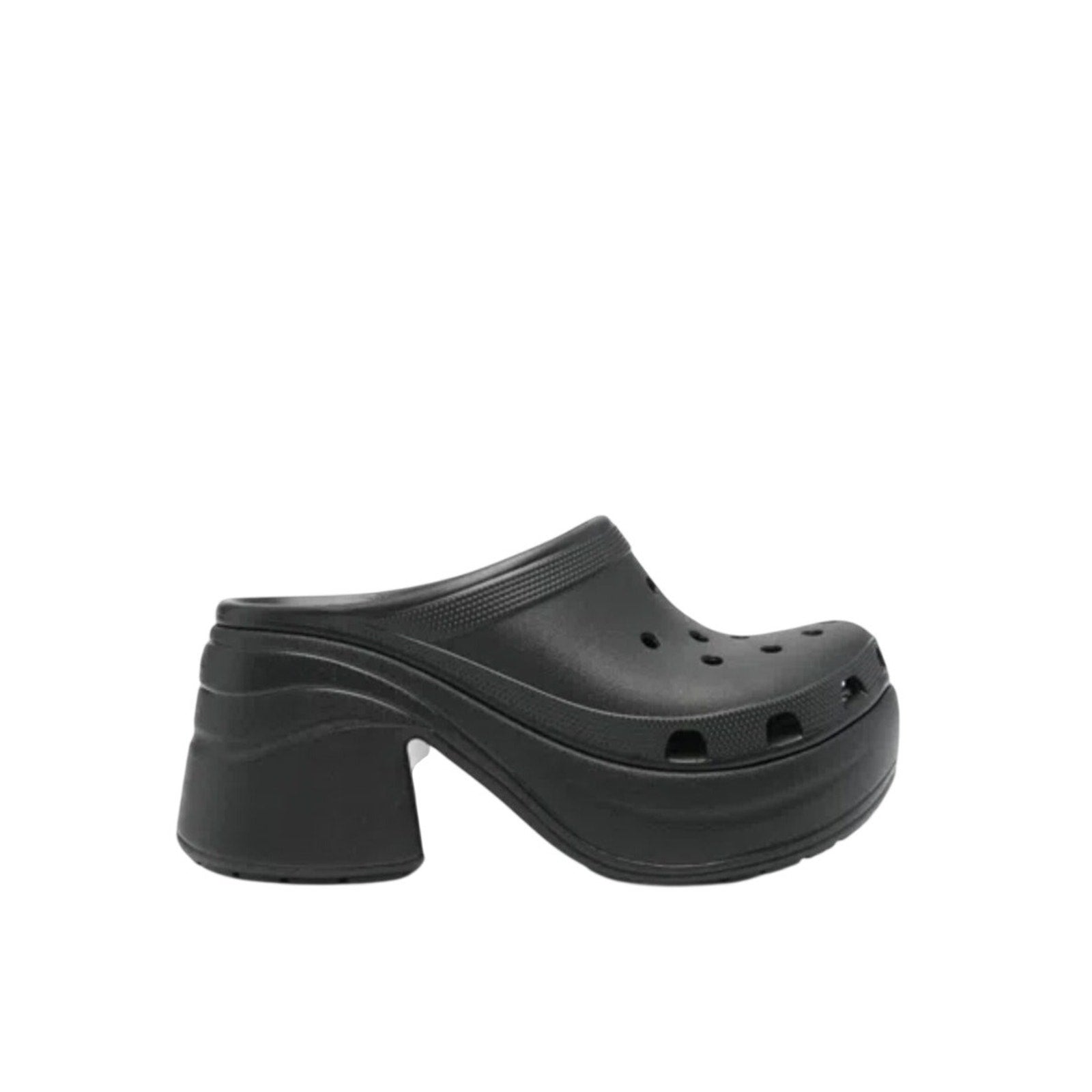 Crocs Womens Siren Crush Clogs Size 12 Black Platform Heels NWT
