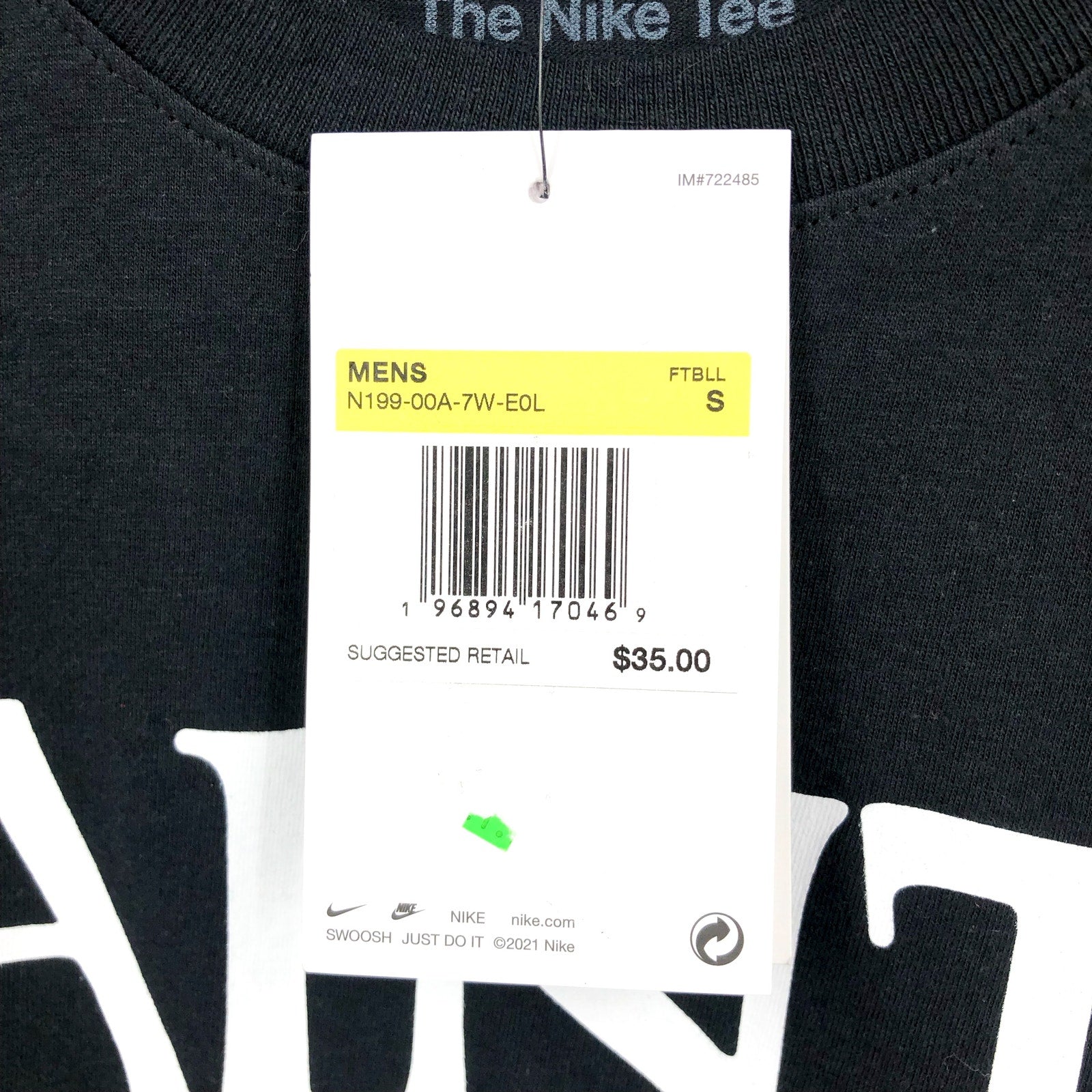NIKE Mens New Orleans Saints Division Essential T Shirt Small Black NWT N199-00A