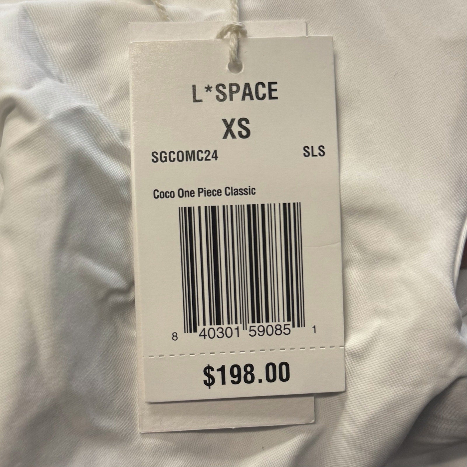 L*SPACE Coco Classic One-Piece Swimsuit XS Black White Sail Along Stripe NWT