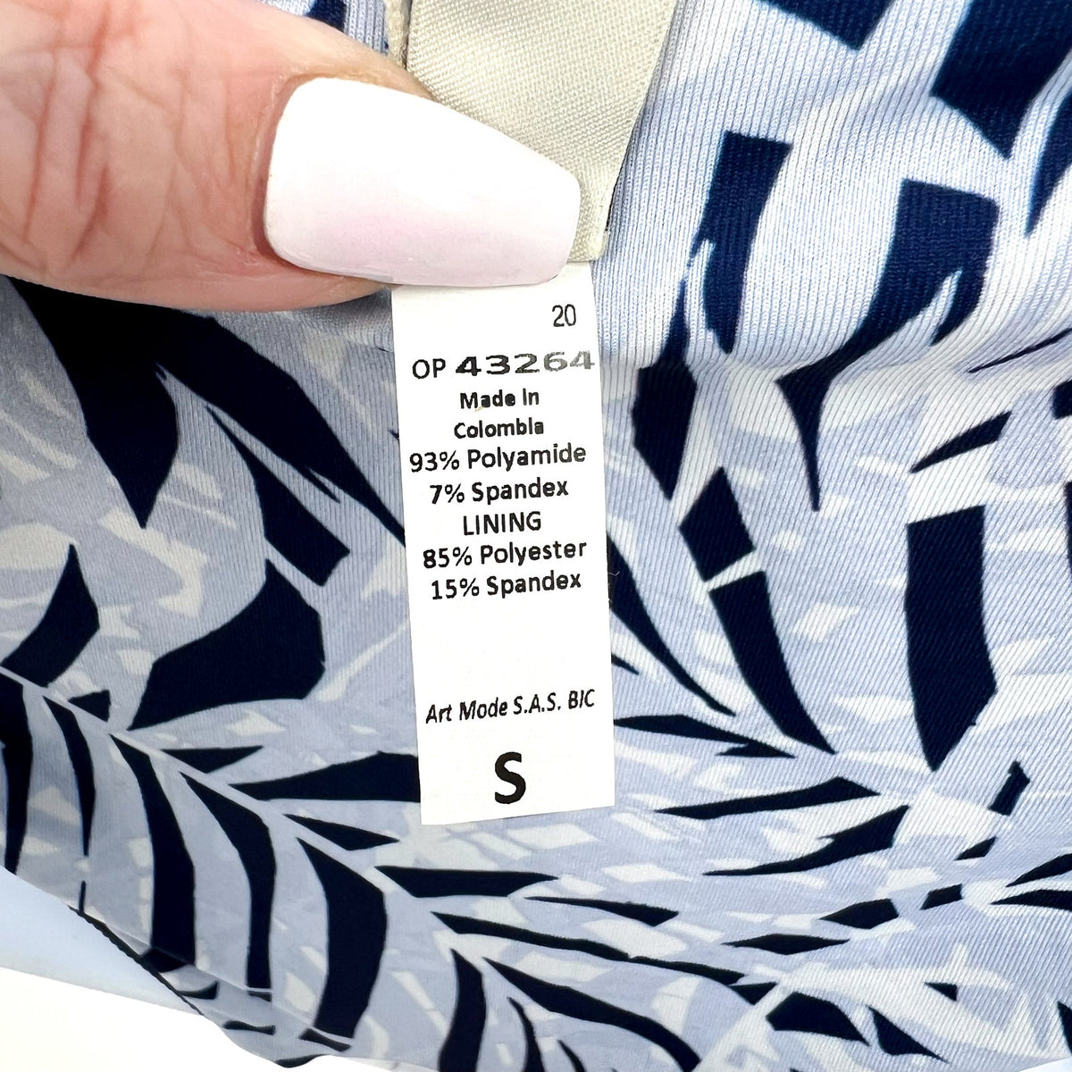 MAAJI Women's Sublimity Reversible Bikini Bottom Small Indigo Blue Printed NWT