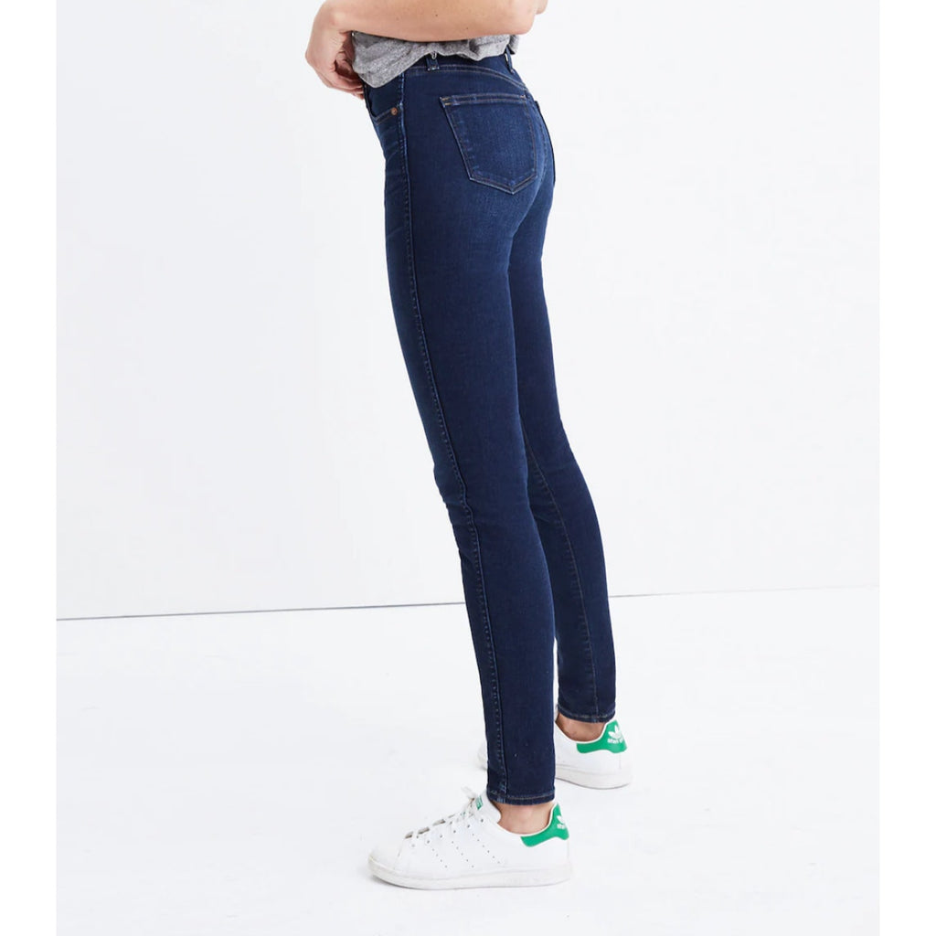 MADEWELL Women's 10" High-Rise Skinny Jeans Size 24 US 00 Blue Hayes Wash NWT