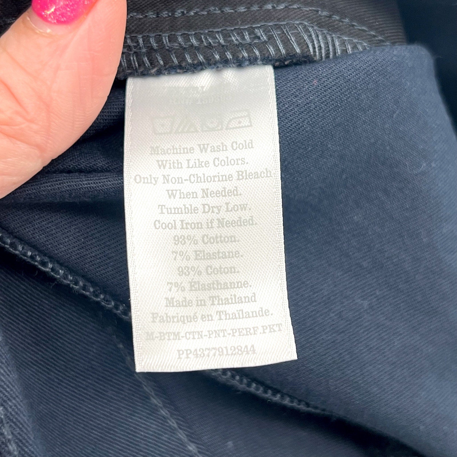 EVERLANE Men's The Performance 5-Pocket Pants 35x32 Navy Blue Stretch Chinos NWT