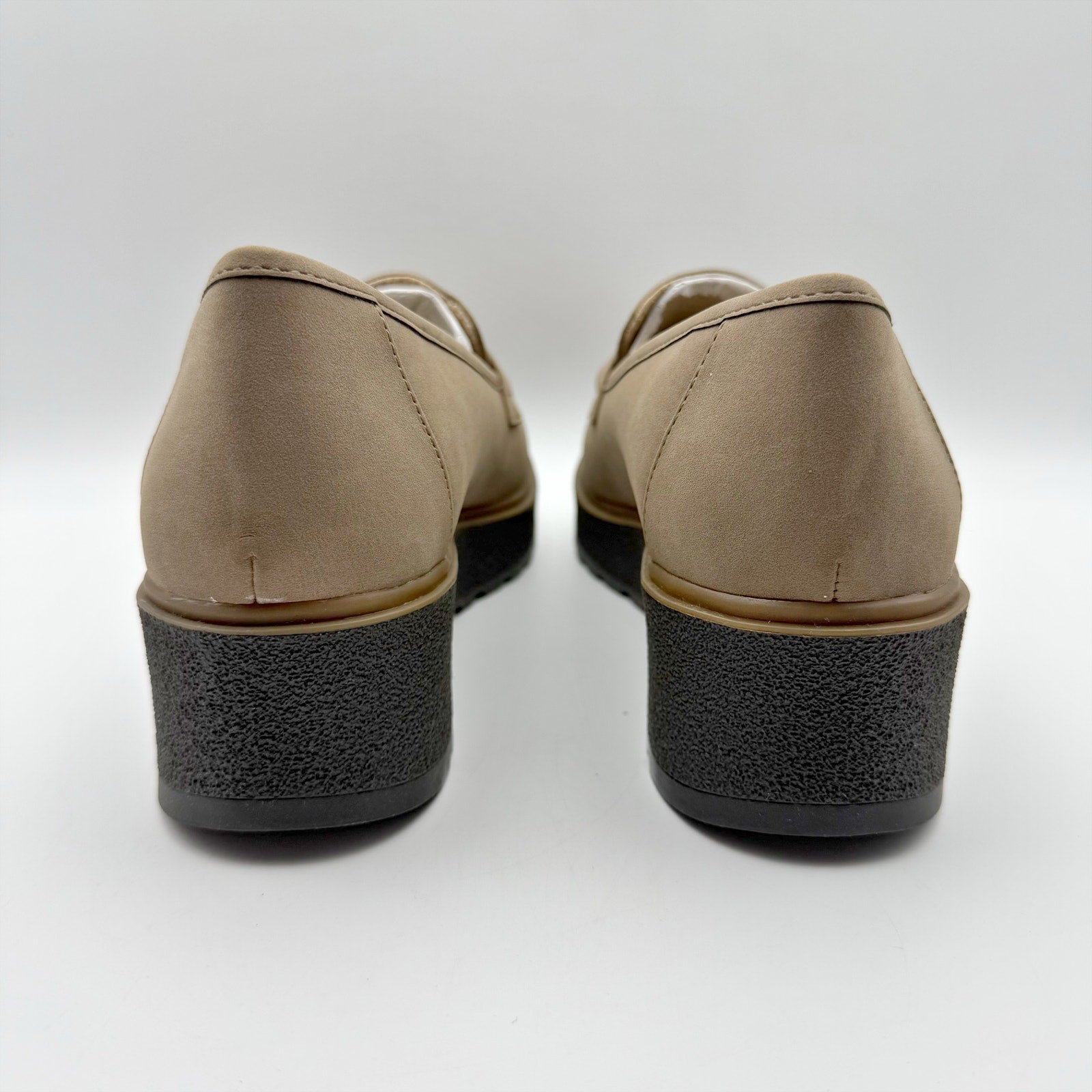 Soul Naturalizer Womens Josie Loafers Size 7 Wide EU 37 Taupe Slip On NIB