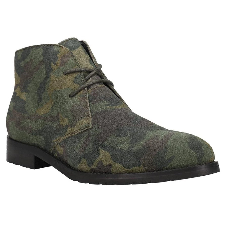 Dingo Mens Opie Lace up Ankle Boots US 8 D Green Camo Leather NWOB