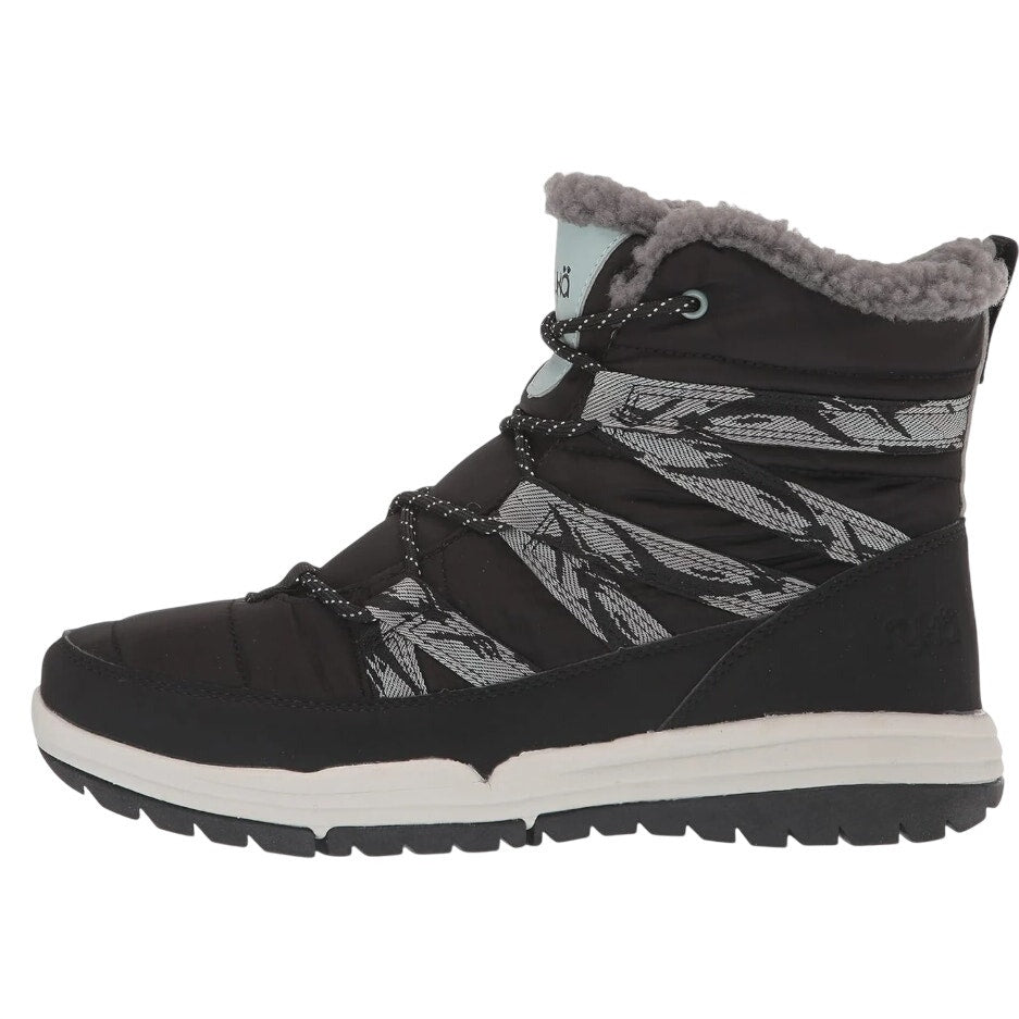 Ryka Womens Akron Ankle Boots Size 7.5 Wide Black Water Resistant Outdoors NIB