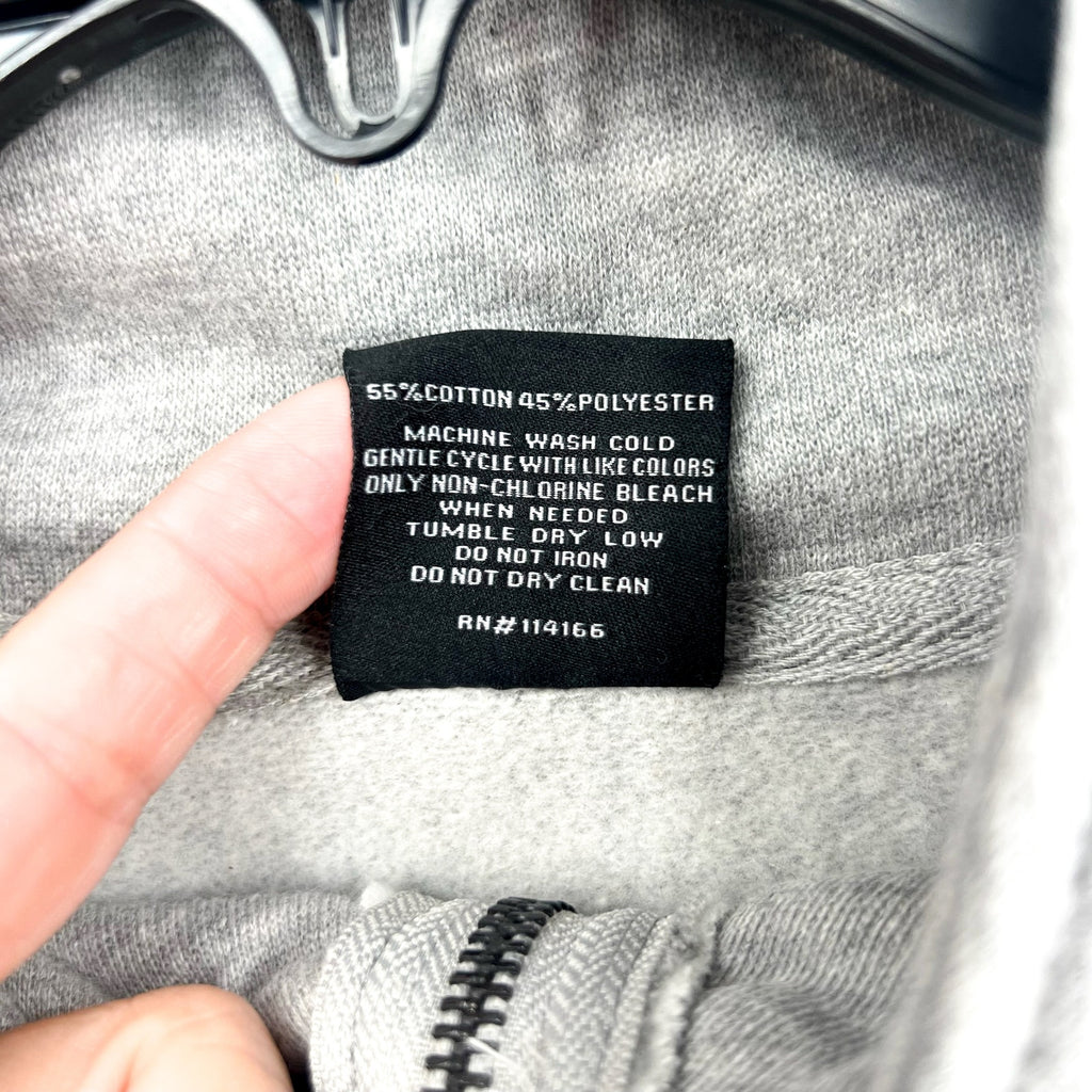 COLOSSEUM Womens NC State Quarter-Zip Fleece Sweatshirt Large Heather Grey NWT