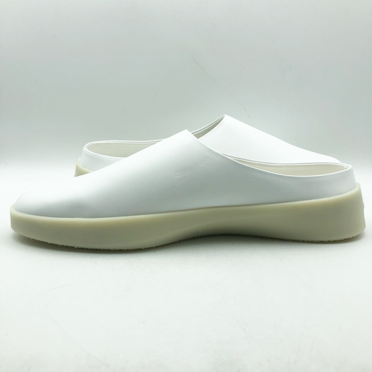 Wolf & Shepherd Cruise Mule Slip On Shoes Mens 12 EU 45 White Leather NIB
