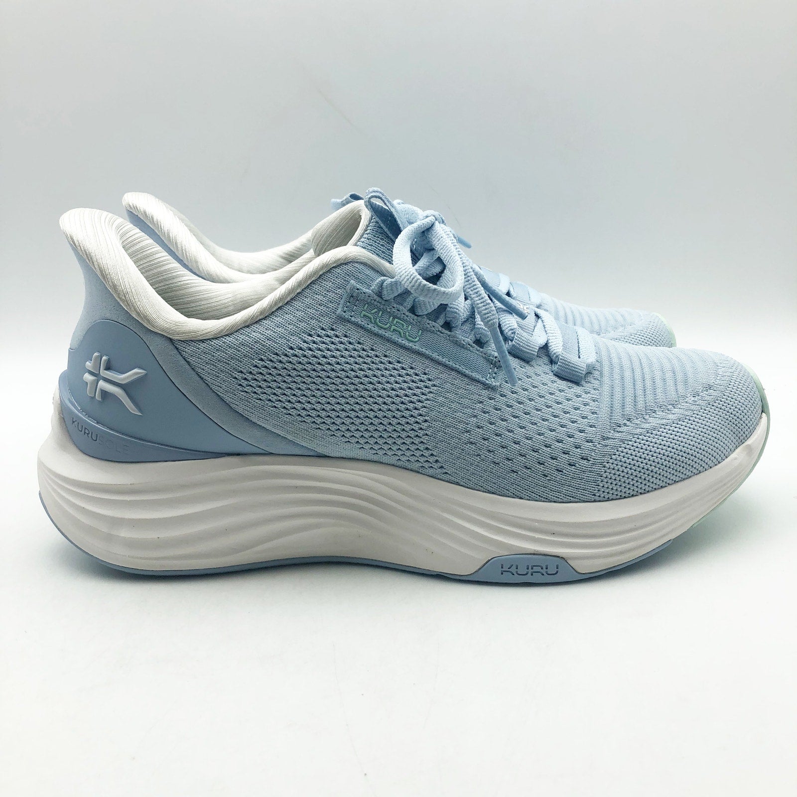 Kuru Womens Atom 2 Athletic Shoes Size 12 M Blue White Sneakers NWOB