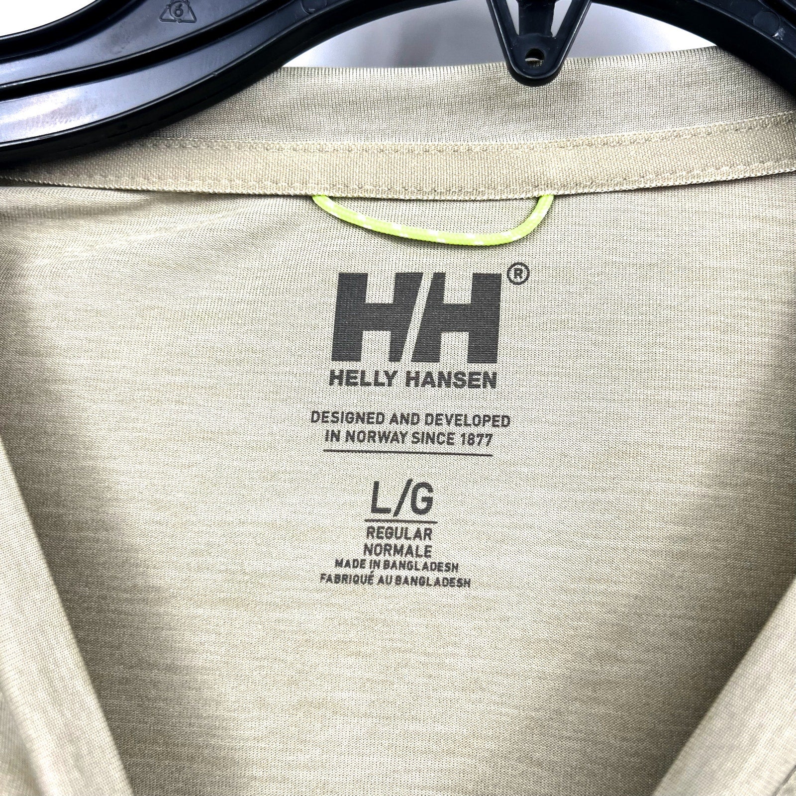 HELLY HANSEN Women's Sval Long Sleeve Shirt Large Green Light Lav Crewneck NWT