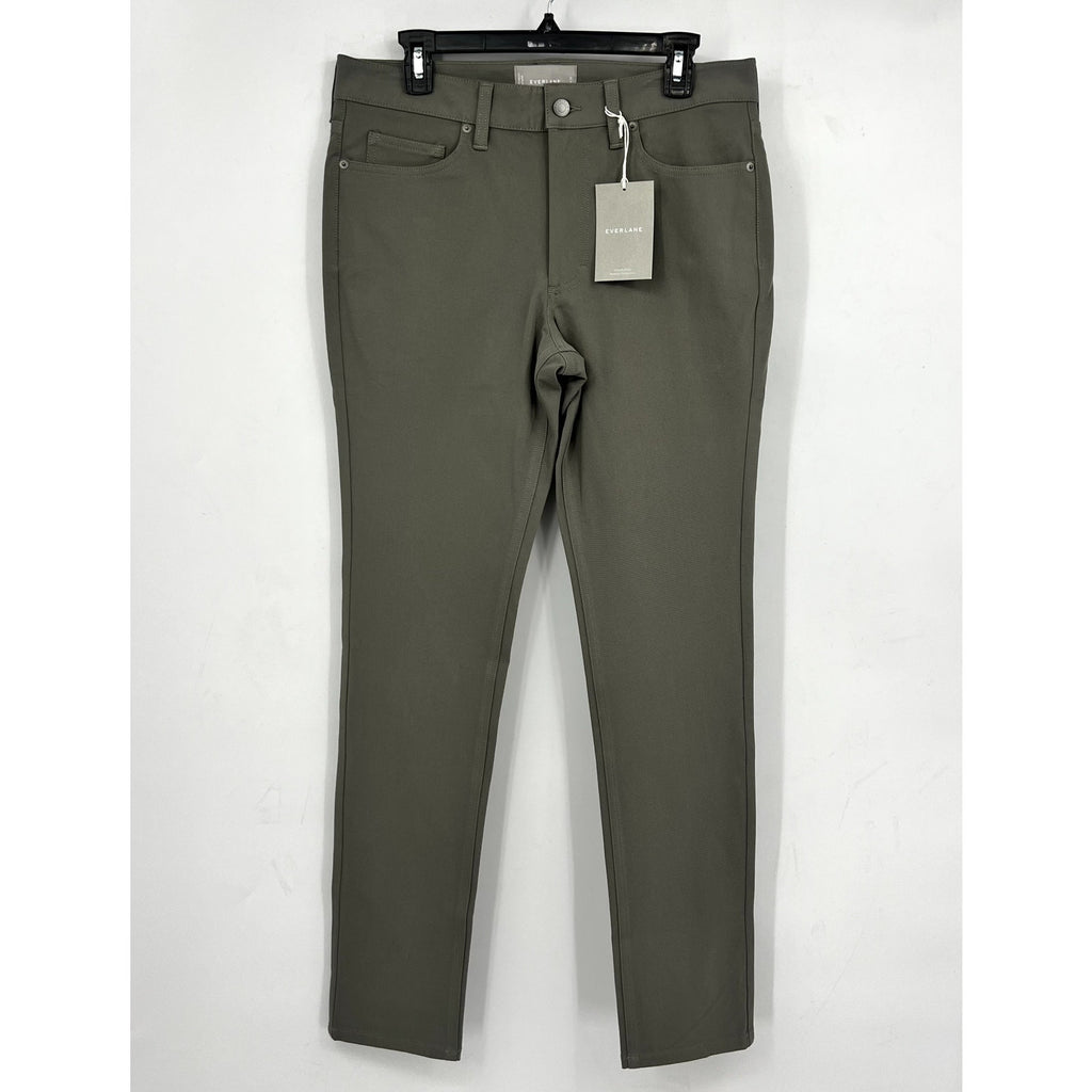 EVERLANE Men's The Stretch Twill 5-Pocket Pants 30x32 Green High Rise NWT
