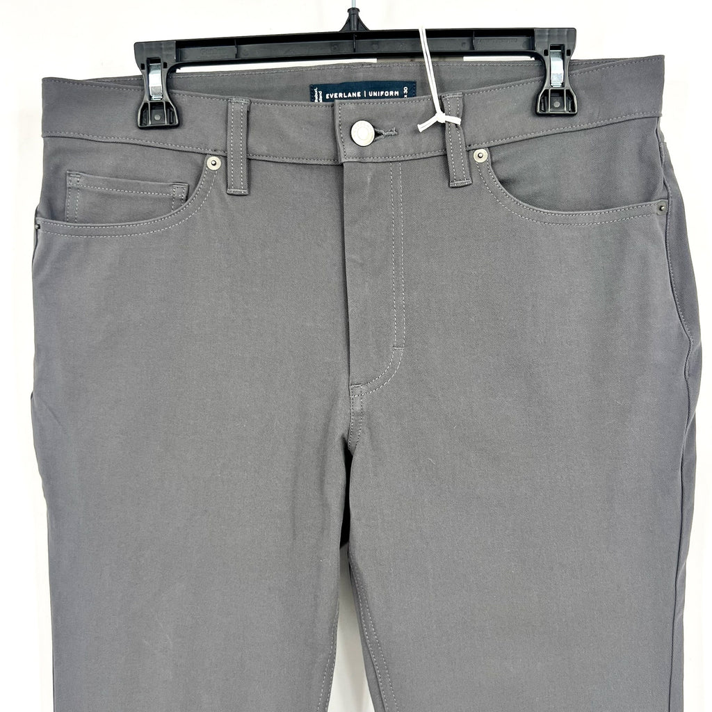 EVERLANE Men's Performance Pant 32x30 Grey Slim Fit Uniform 5-Pocket NWT