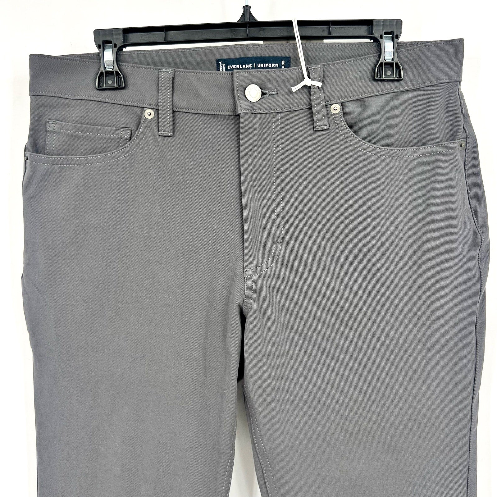 EVERLANE Men's Performance Pant 32x30 Grey Slim Fit Uniform 5-Pocket NWT