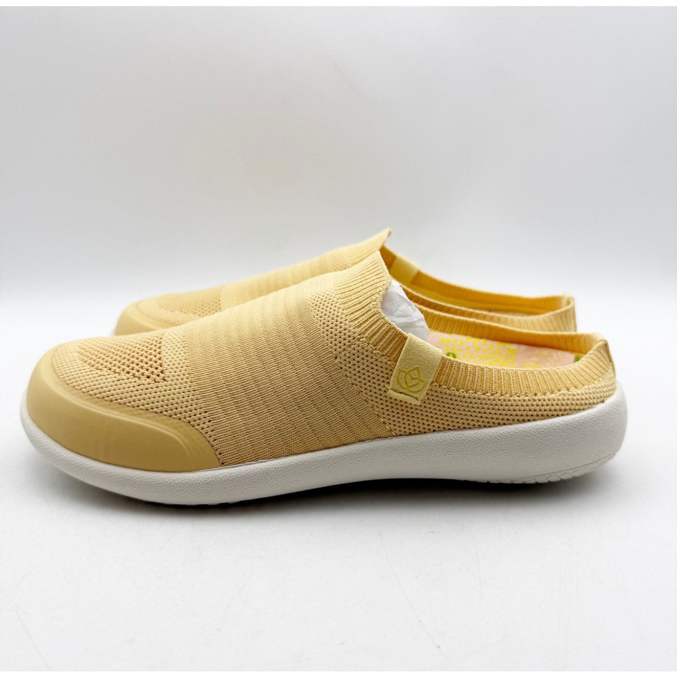Spenco Women's Blissful Casual Shoes Size 6 Sundress Yellow Slip On Mule NIB