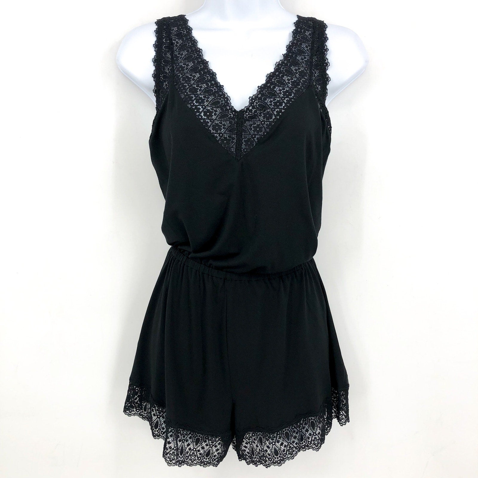 COSABELLA Women's Giulia Modal Sleep Romper Small Black Sleeveless NWT