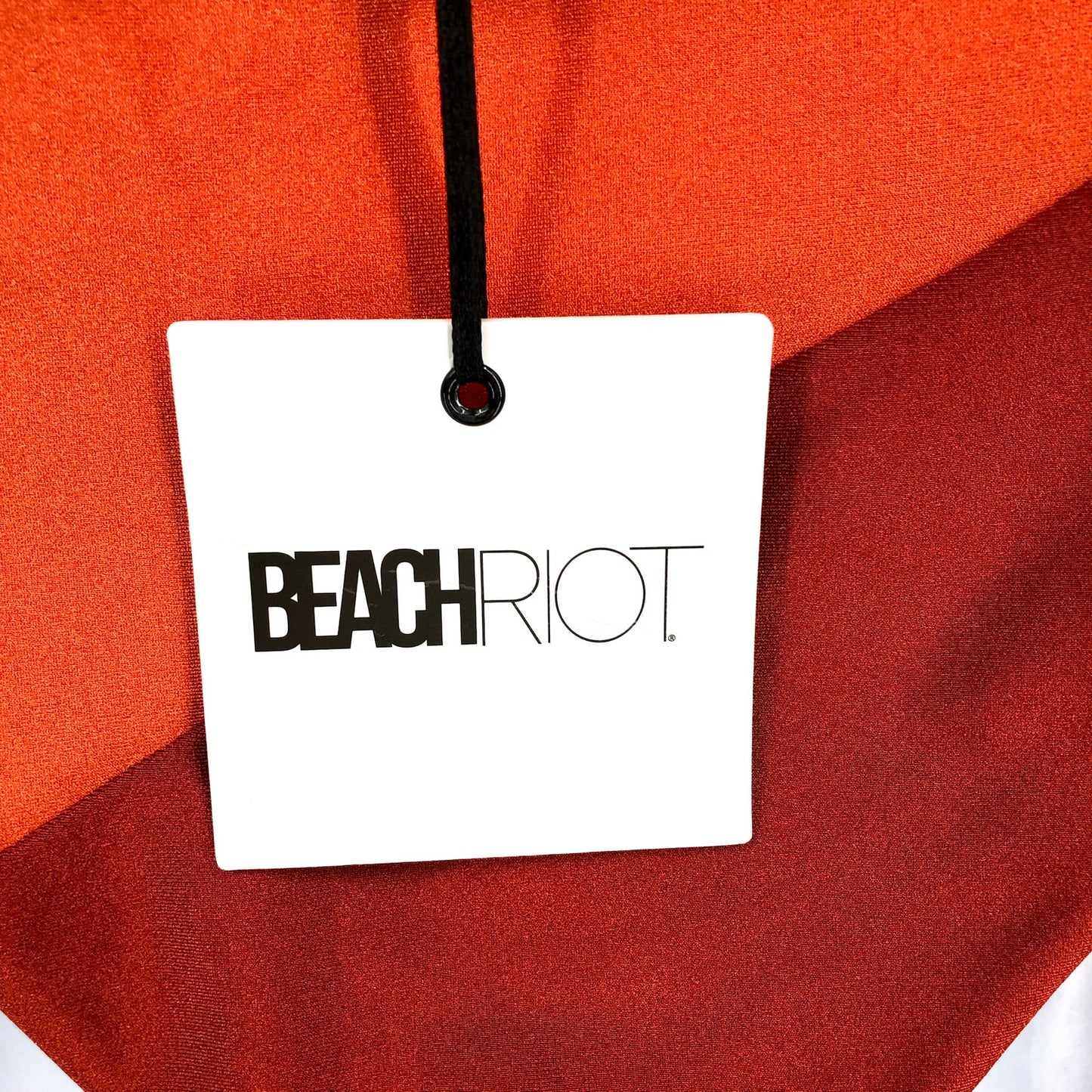 BEACH RRIOT Joyce One Piece Swimsuit Medium Orange Desert Clay Colorblock