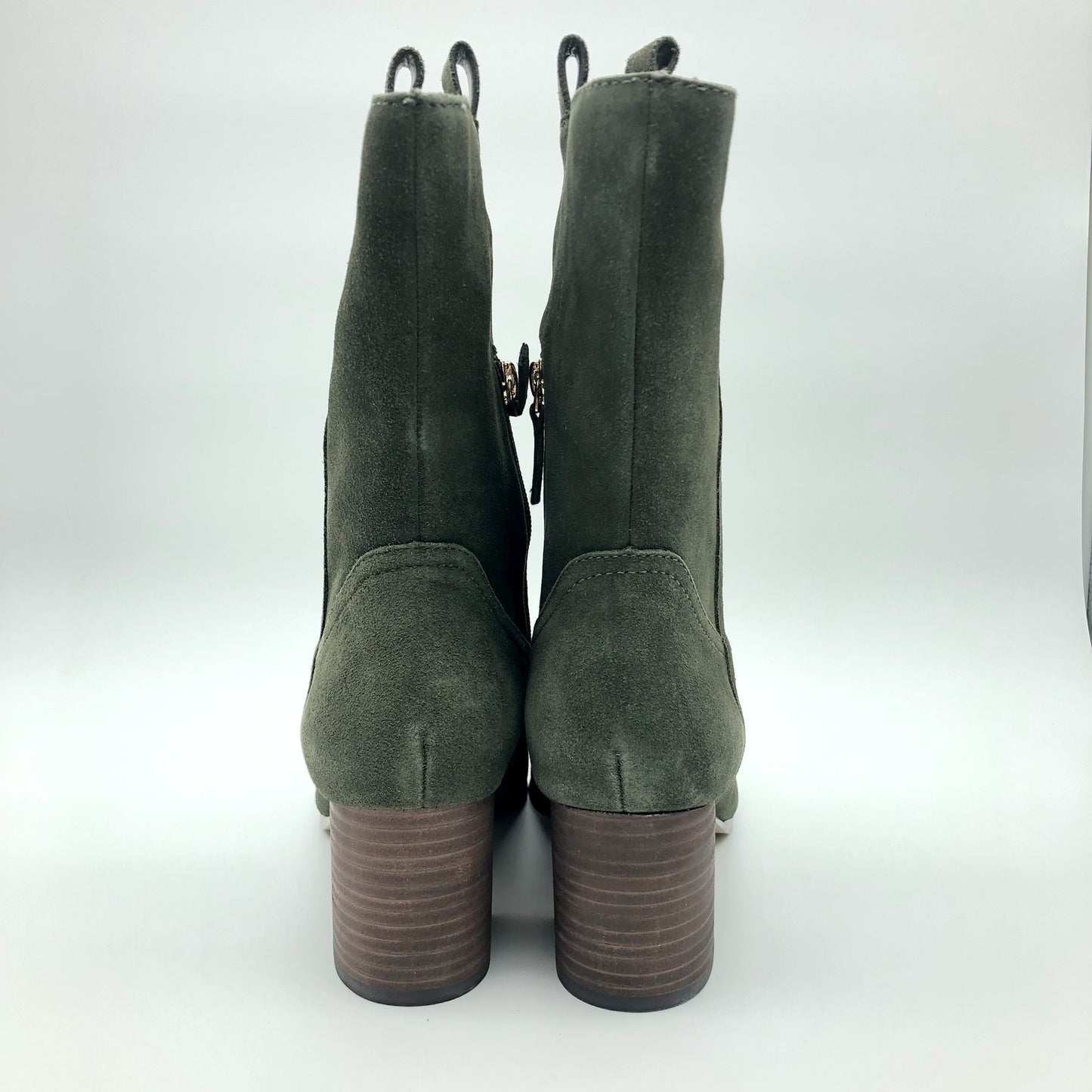 Violet & Red Womens Jarah Mid Calf Western Boot Size 6 Green Suede NWOB