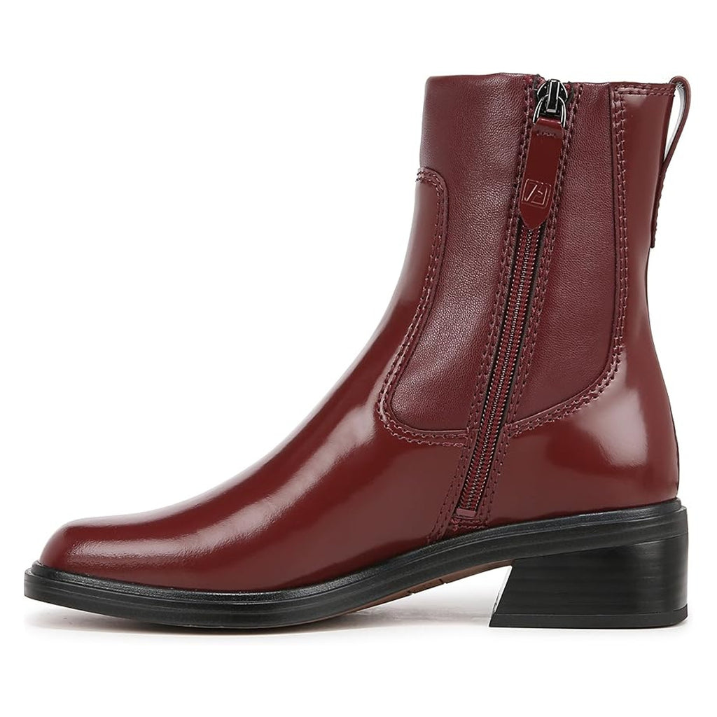 Franco Sarto Womens Gracelyn Ankle Boots US 5.5 Red Leather Booties NIB
