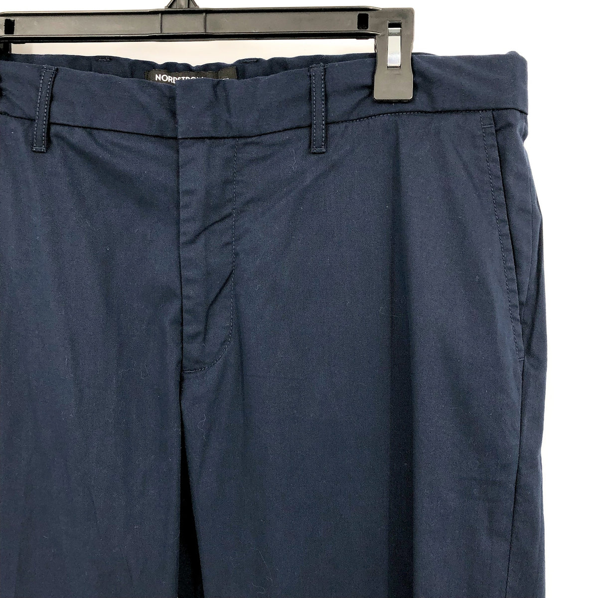 NORDSTROM Men's Slim Fit Performance Chinos 38x30 Navy Blue CoolMax NWT