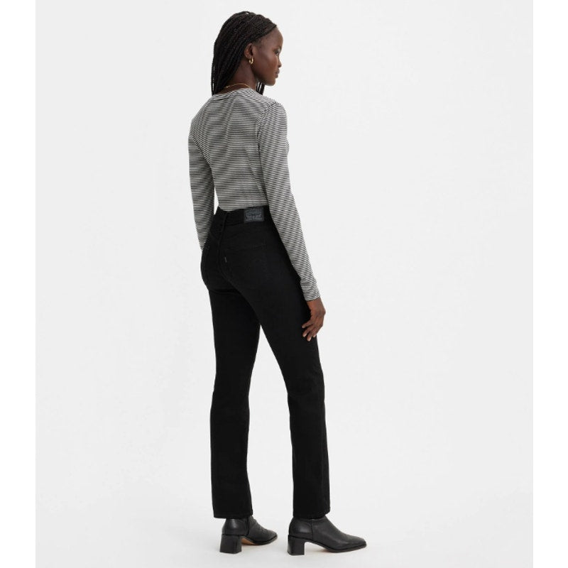 LEVI'S Women's 314 Shaping Straight Jeans 27x32 US 4 Soft Black NWT 196310000