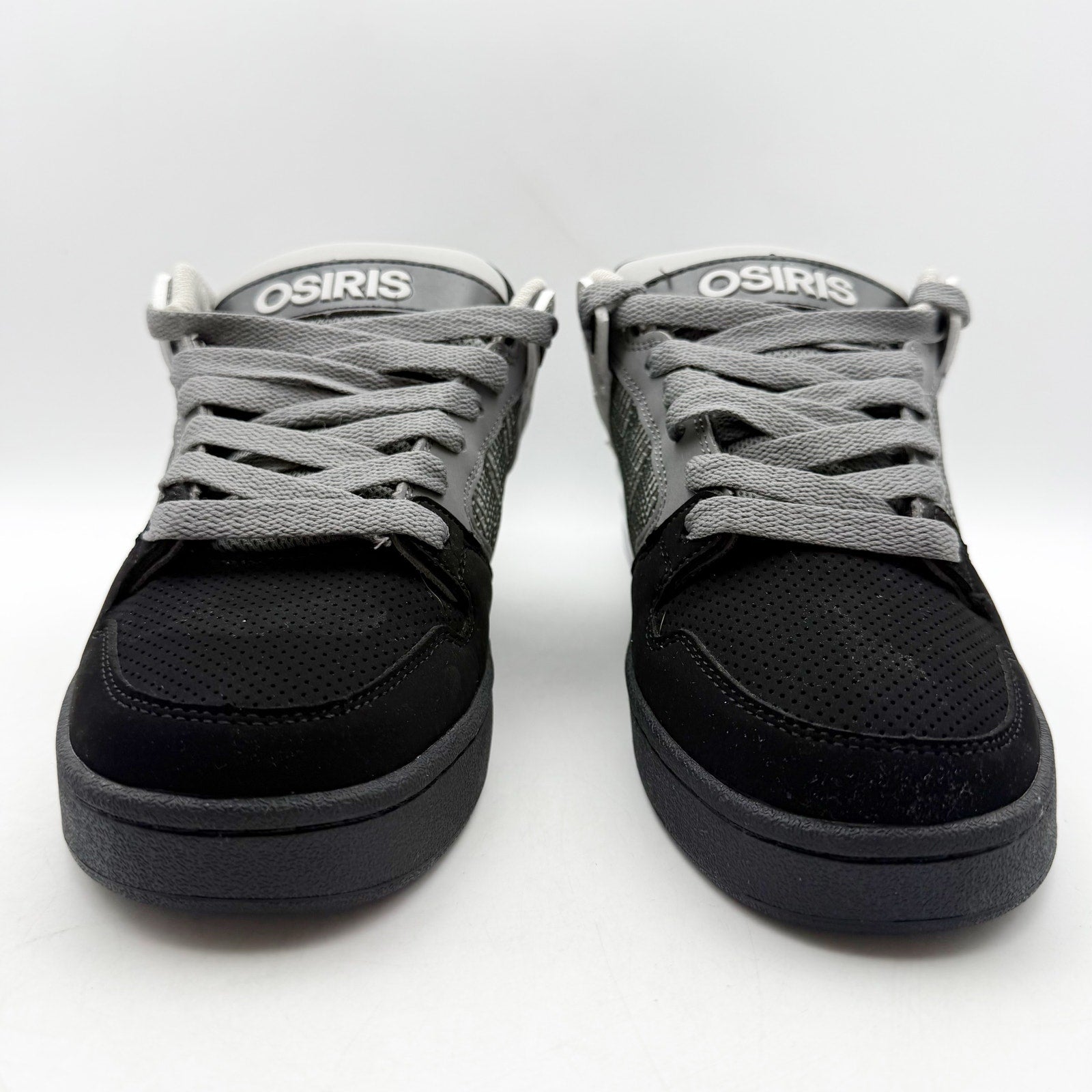 Osiris Mens Pixel Skate Sneakers US 10 EU 43 Grey Black Leather Team NIB