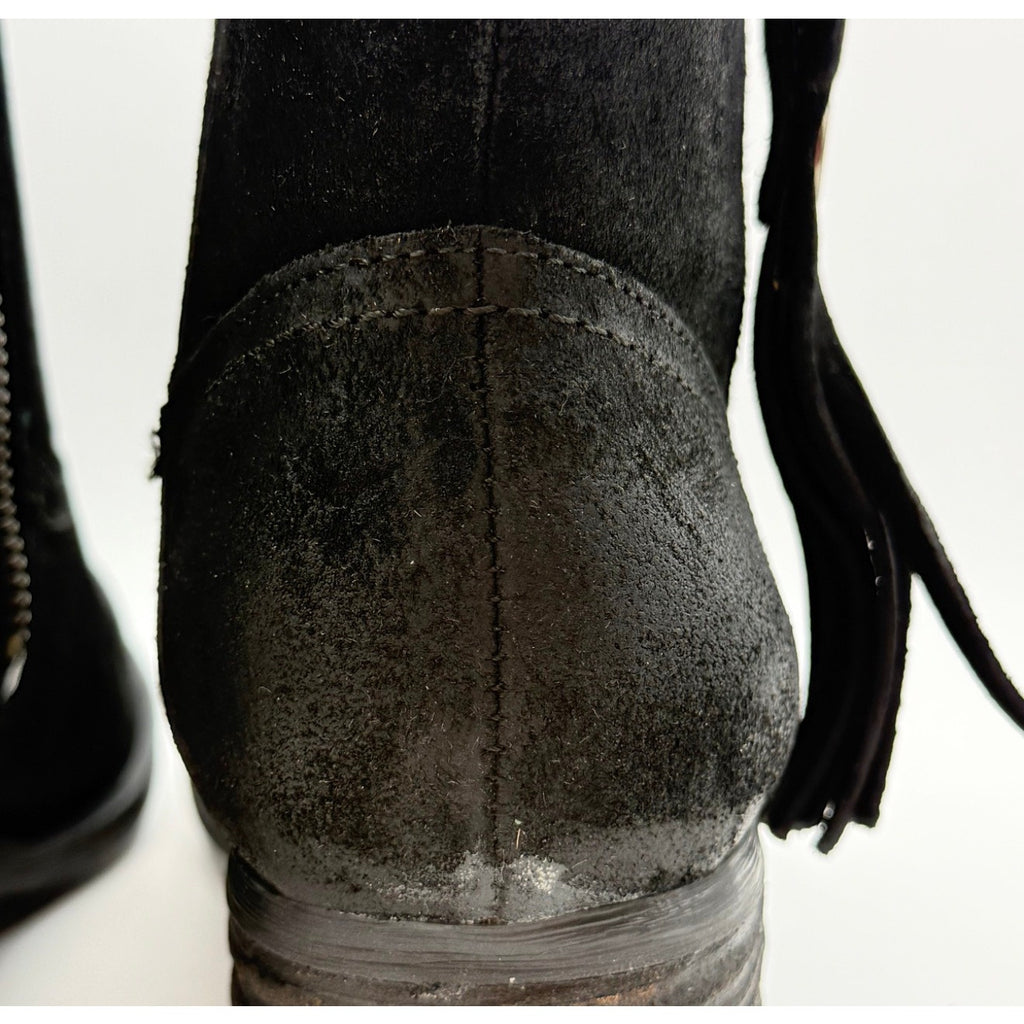 Born Womens Alondra Western Boots Size 9 M EU 40.5 Black Leather NIB