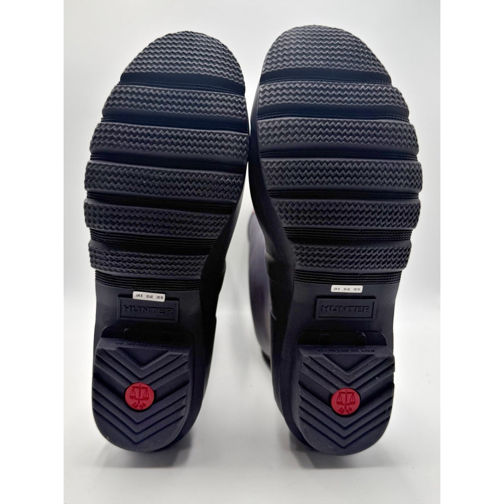Hunter Womens Original Tall Rain Boots Size 10 Navy Blue Waterproof NWOB