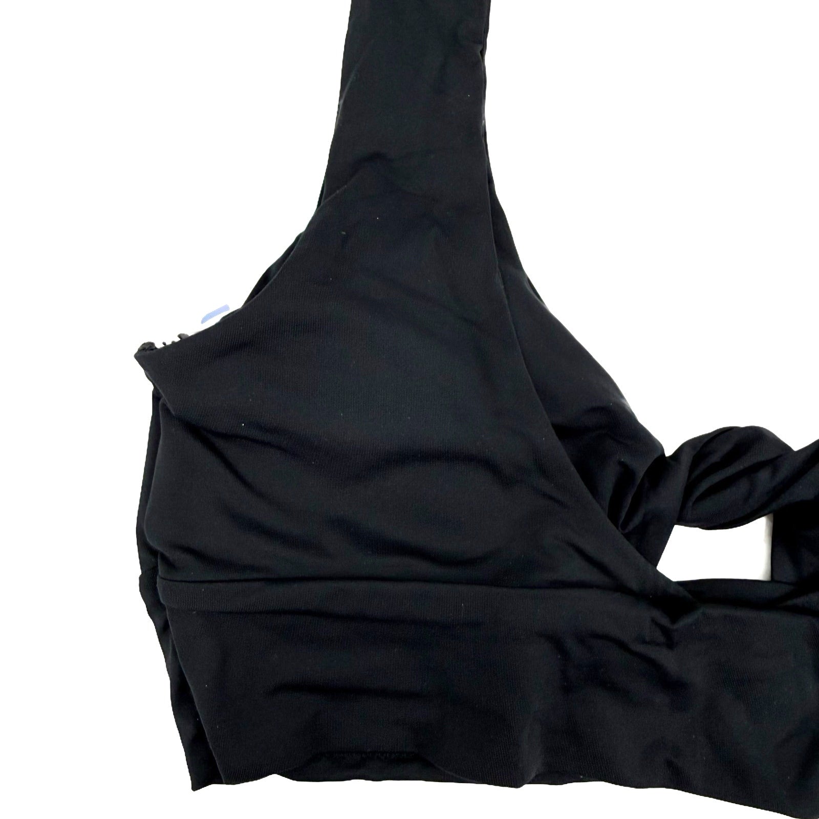 PRANA Women's Under The Palms Bikini Top XL Black Twist Front NWT