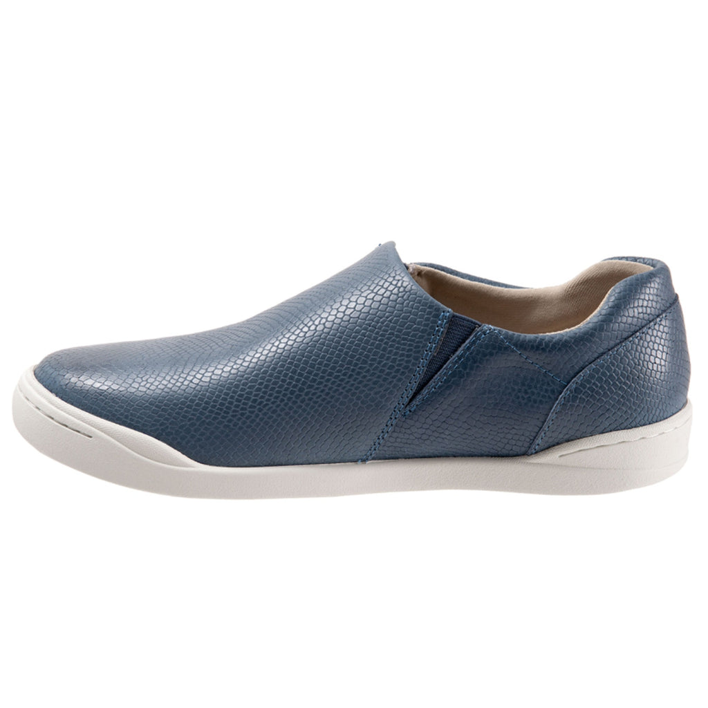 SoftWalk Womens Arezzo Casual Sneakers Size 10.5 M Blue Snake Leather NIB