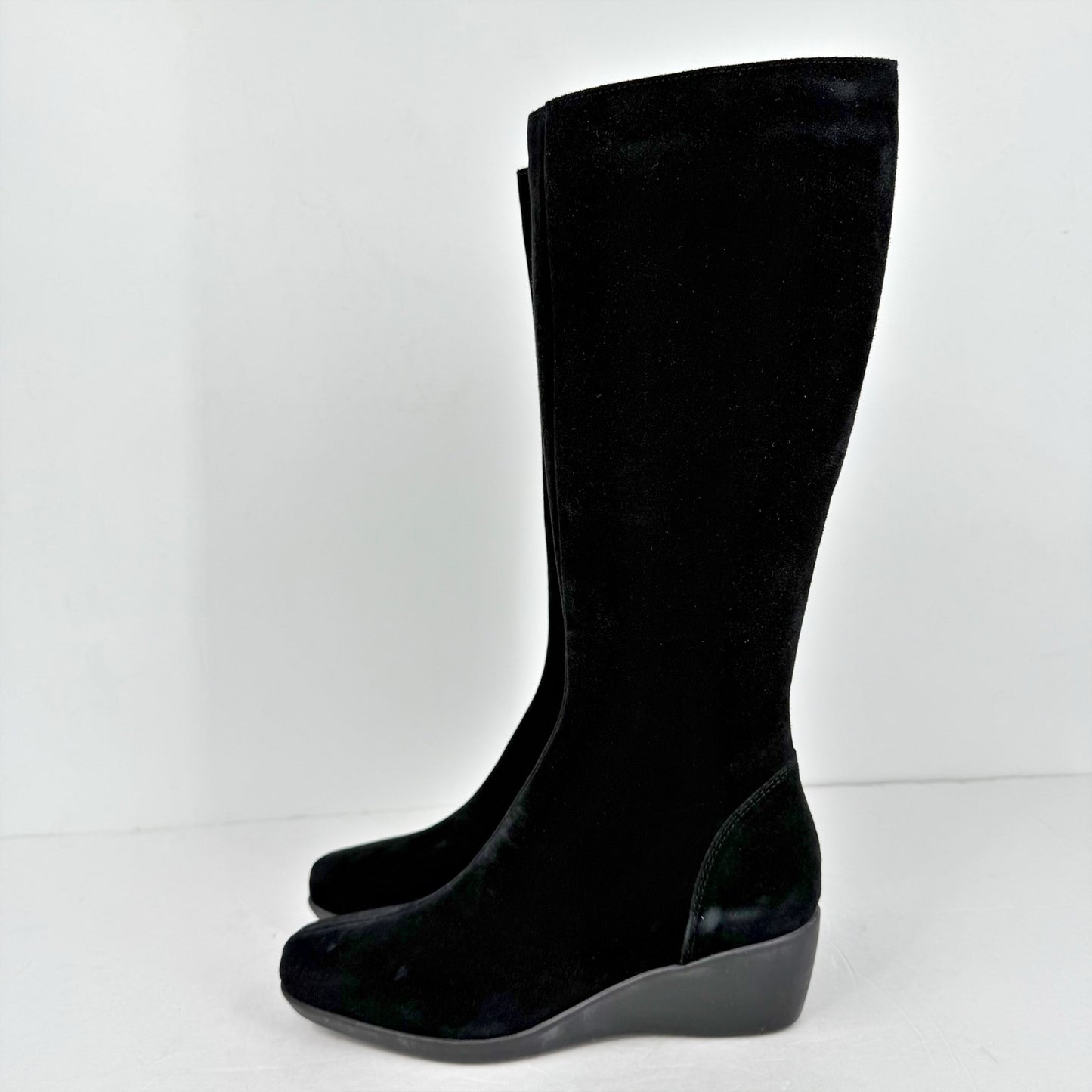 La Canadienne Womens Evah Boots US 6.5M EU 37 Black Suede Waterproof NIB