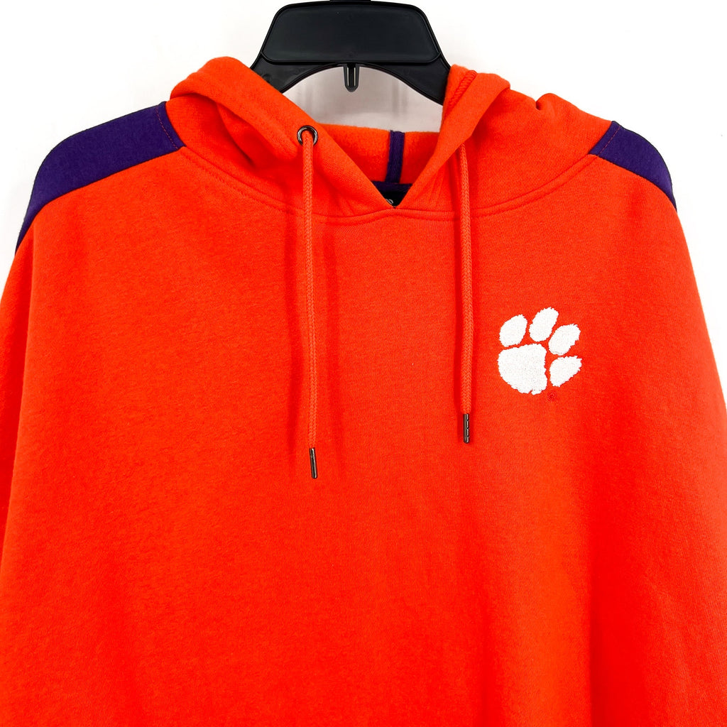 COLOSSEUM Womens Clemson Tigers Hoodie XL Orange Purple Sweatshirt NWT