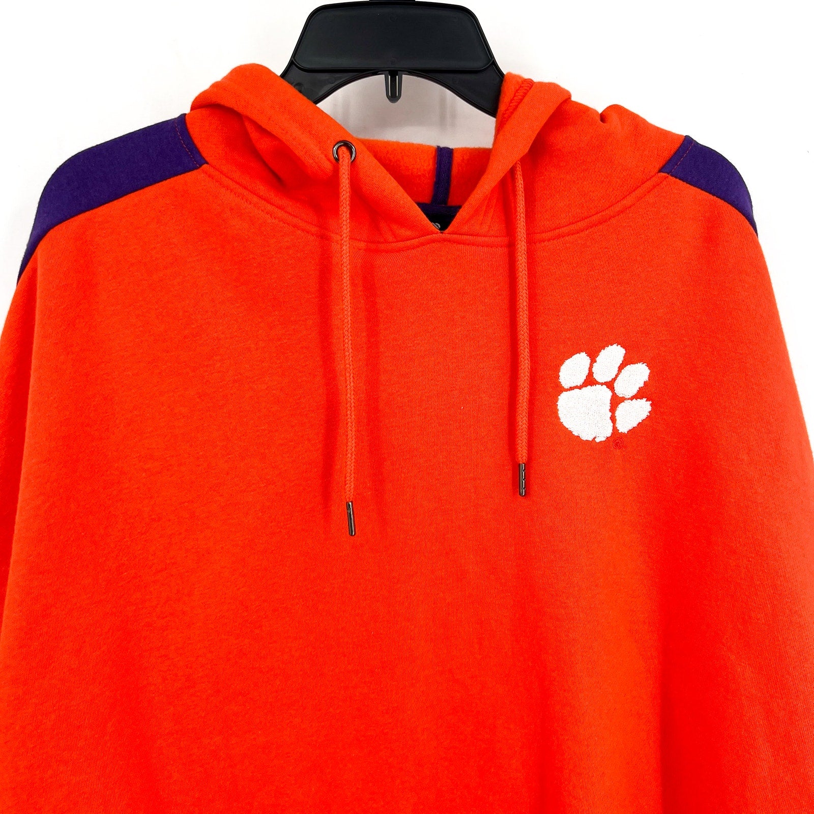 COLOSSEUM Womens Clemson Tigers Hoodie XL Orange Purple Sweatshirt NWT