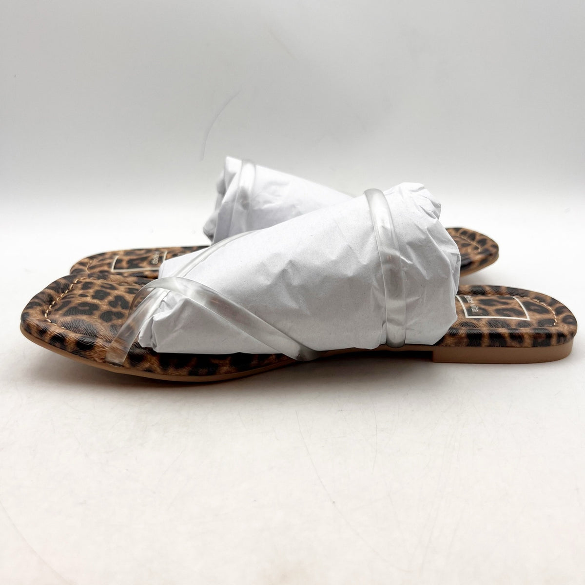 Dolce Vita Womens Leanna Sandals Size 8.5 Leopard Brown Slide Flip Flop NIB